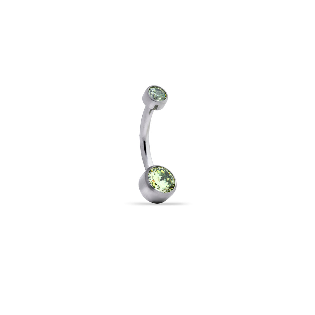 Cubic Zirconia Navel Bar
