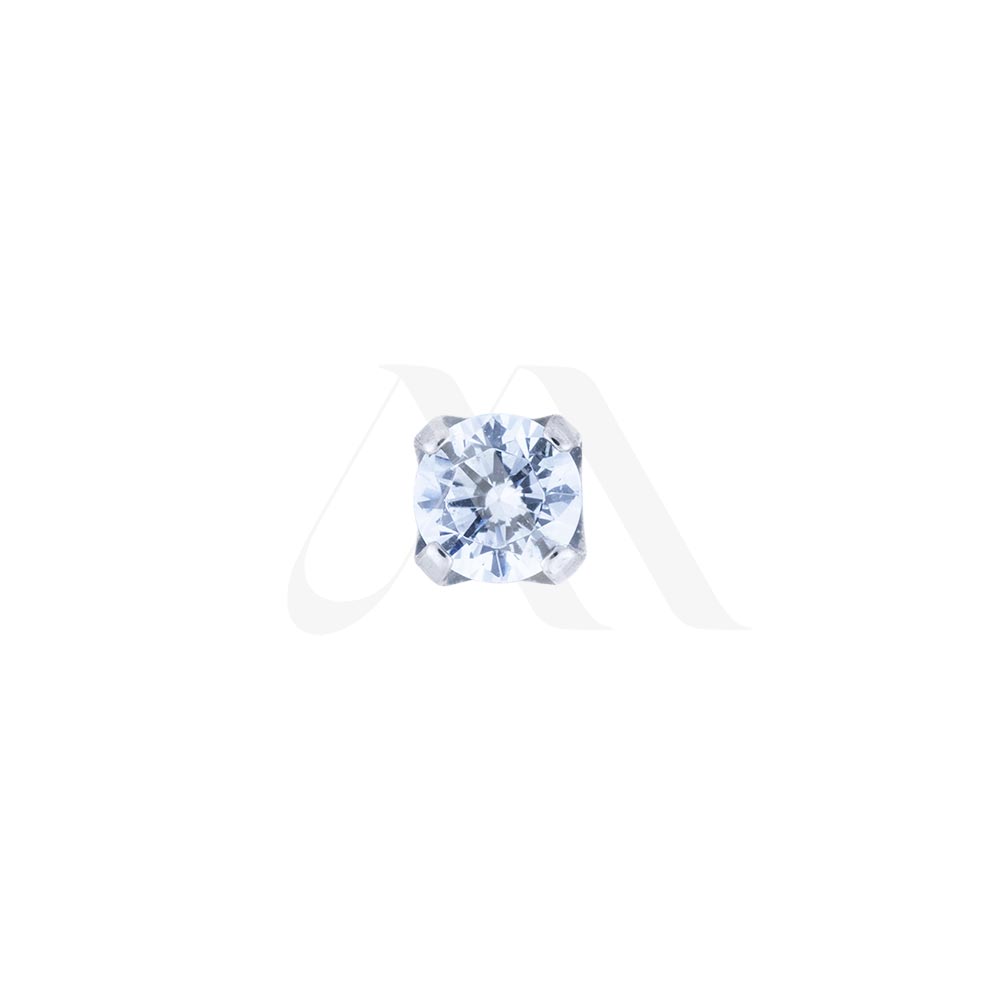 Prong-Set Crystal Push-Pin Top