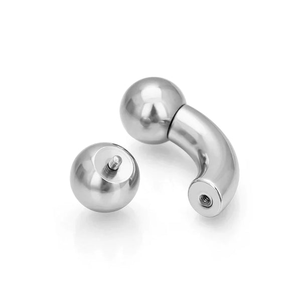 Big-Size Barbell Curvo con Bola